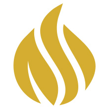 the yellow flame icon used within CMN Gasworks' logo